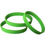 Bracelets silicone vert fluo en caoutchouc look fashion pour enfant 