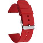 Bracelets de montre rouges look fashion en silicone 