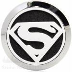Bracelets silicone gris acier en feutre Superman look fashion pour homme 