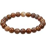 Bracelets marron à perles en bois pour femme 