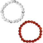 Bracelets Juwelo rouges à perles fantaisie pour femme 