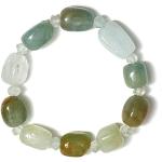 Bracelets verts à perles fantaisie pour femme 