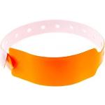 Bracelets orange en plastique en lot de 100 