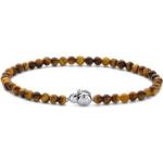 Bracelets de perles Ti Sento dorés en argent à perles à motif tigres classiques pour femme 