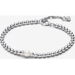 Bracelets de perles Pandora Timeless blancs en argent à perles look fashion pour femme 