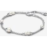 Bracelets de perles Pandora Timeless blancs en argent à perles look fashion pour femme 