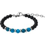 Bracelets tourmaline bleus en acier look fashion pour femme 