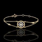 Bracelets de perles Edenly Fleur de Sel jaunes en or jaune à perles 9 carats pour femme en promo 