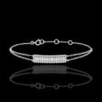 Bracelets de perles Edenly Fleur de Sel en or blanc à perles 18 carats pour femme en promo 