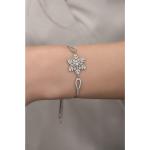 Bracelets menotte gris en argent look fashion pour femme 