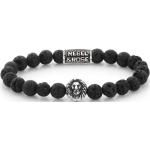 Bracelets noirs à motif lions look fashion pour homme 