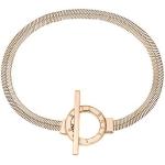 Bracelets de créateur HUGO BOSS BOSS gris acier en acier en or rose pour femme 