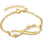 Bracelets dorés en argent en or rose pour femme 