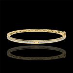 Bracelets en jonc Edenly Promesse jaunes en or jaune 18 carats pour femme 