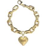 Bracelets coeur Guess Love dorés en acier look fashion pour femme 