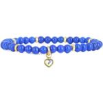 Bracelets de perles Les Interchangeables bleus à perles look fashion pour femme 