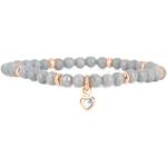 Bracelets de perles Les Interchangeables gris à perles look fashion pour femme 