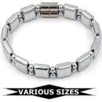 Bracelets de perles argentés à perles pour femme 