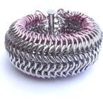 Bracelets manchette rose pastel en aluminium 