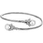 Bracelets de perles argentés en rhodium à perles Tour Eiffel personnalisés 