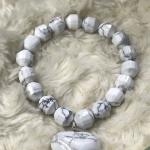 Bracelets de perles pour la Saint-Valentin blancs à perles 