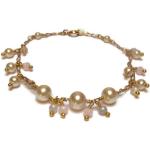 Bracelets de perles de mariage roses à perles éco-responsable fait main look vintage 