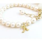 Bracelets de perles dorés à perles personnalisés pour fille 