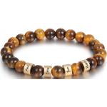 Bracelets de perles gris acier en cuir à perles à motif tigres personnalisés pour femme 