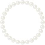 Bracelets porte-bonheurs blancs à perles avec certificat d'authenticité pour femme en promo 