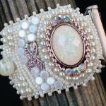 Bracelets de montre argentés à perles look vintage pour femme 