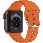 Bracelets de montre Avizar orange à à boucle ardillon en silicone 
