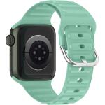 Bracelets de montre Avizar turquoise à à boucle ardillon en silicone en promo 