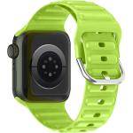 Bracelets de montre Avizar vert émeraude à à boucle ardillon en silicone 