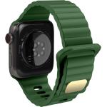 Bracelets de montre Avizar vert foncé en silicone en promo 