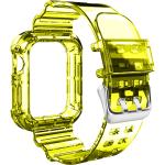 Bracelets de montre Avizar jaunes en silicone 
