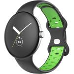 Bracelets de montre Avizar vert fluo en silicone 