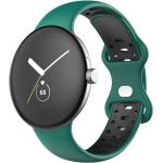 Bracelets de montre Avizar vert foncé en silicone 