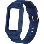 Bracelets de montre Avizar bleu nuit en silicone 