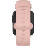 Bracelets de montre Avizar rose pastel à à boucle ardillon look sportif en silicone 