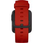 Bracelets de montre Avizar rouges à à boucle ardillon look sportif en silicone 