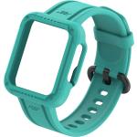 Bracelets de montre Avizar turquoise en silicone 