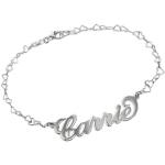 Bracelet Prénom style Carrie Bradshaw avec Chaîne Cœur