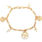 Bracelets dorés en or religieux 18 carats look fashion 