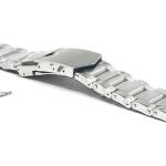 Bracelets de montre gris acier en acier 