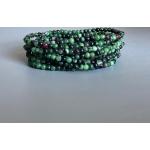 Bracelets de perles multicolores en cristal à perles avec rubis 