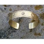 Bracelets manchette dorés personnalisés steampunk pour femme 
