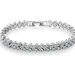 Bracelets gris acier en acier finition brillante en acier look fashion pour femme 