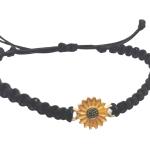 Bracelets breloques en velours à motif fleurs pour enfant 
