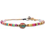 Bracelets multicolores en coton fantaisie look hippie 