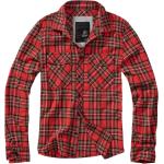 Chemises Brandit rouges à logo en flanelle Taille 3 XL look fashion pour homme en promo 